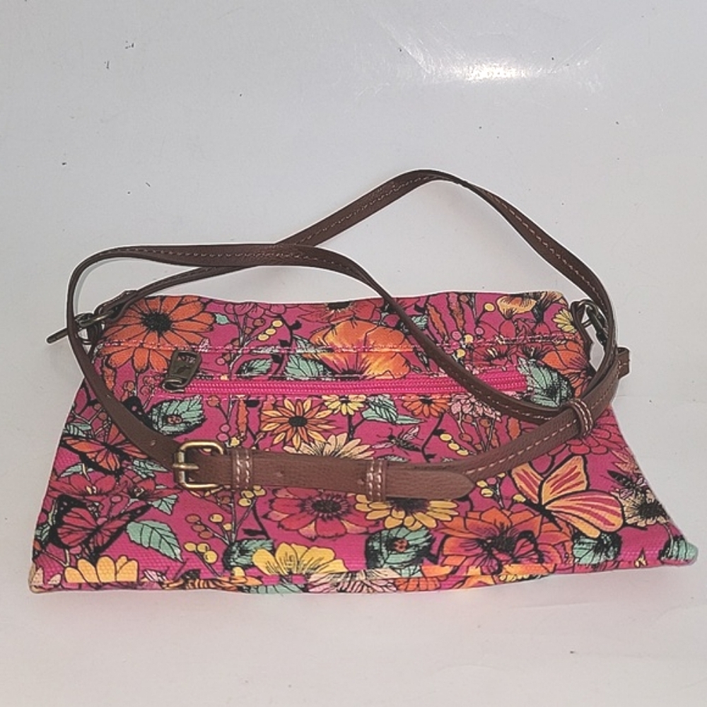 Sakroots Raspberry In Bloom Crossbody/Shoulder Bag - image 5